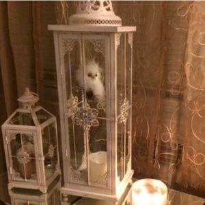 Pier 1 Imports Rustic Ivory Lantern
